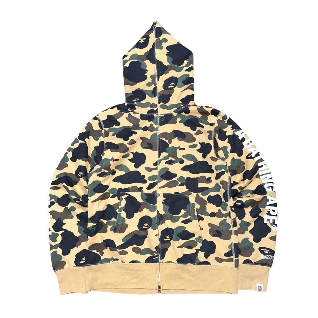 BAPE 1st Camo Windstopper Fullzip Hoodie Men s Fashion Tops Sets Hoodies on Carousell