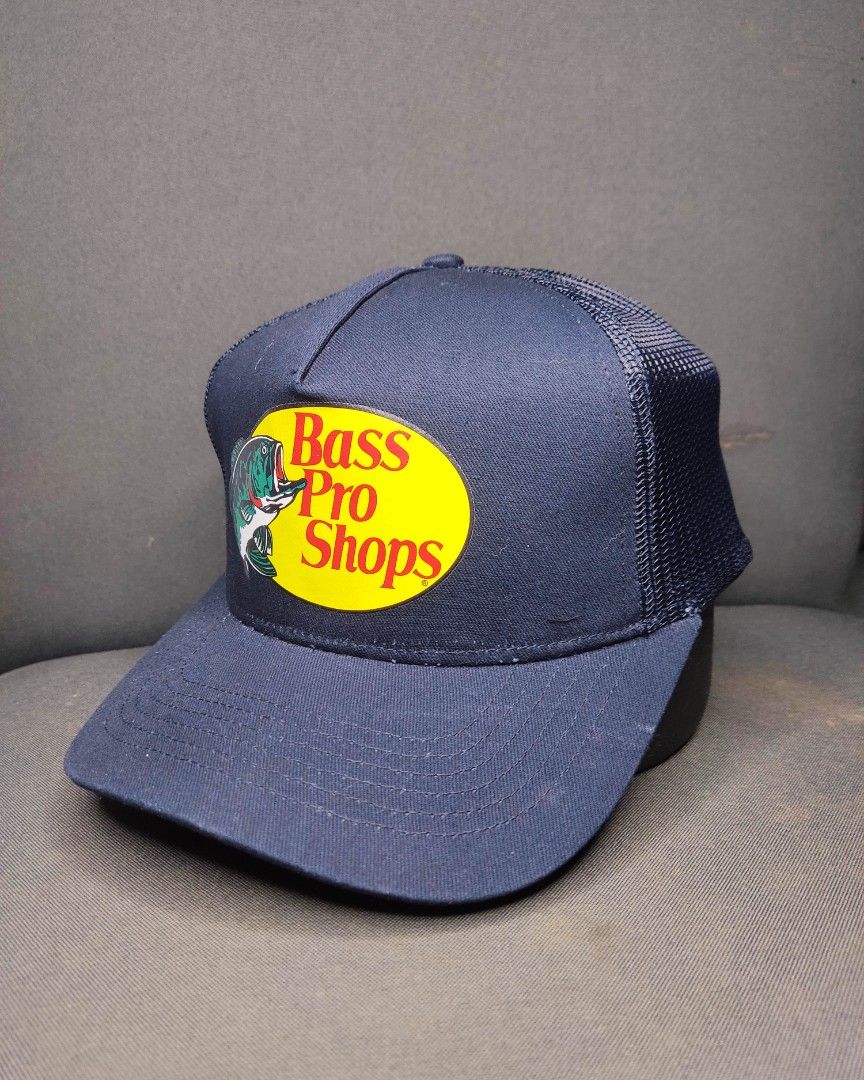 BASS PRO SHOP NAVY BLUE, Men's Fashion, Watches & Accessories, Caps & Hats  on Carousell
