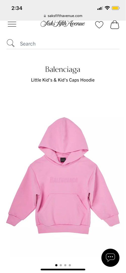 BN balenciaga Kids pink hoodie size 6 Babies Kids Babies