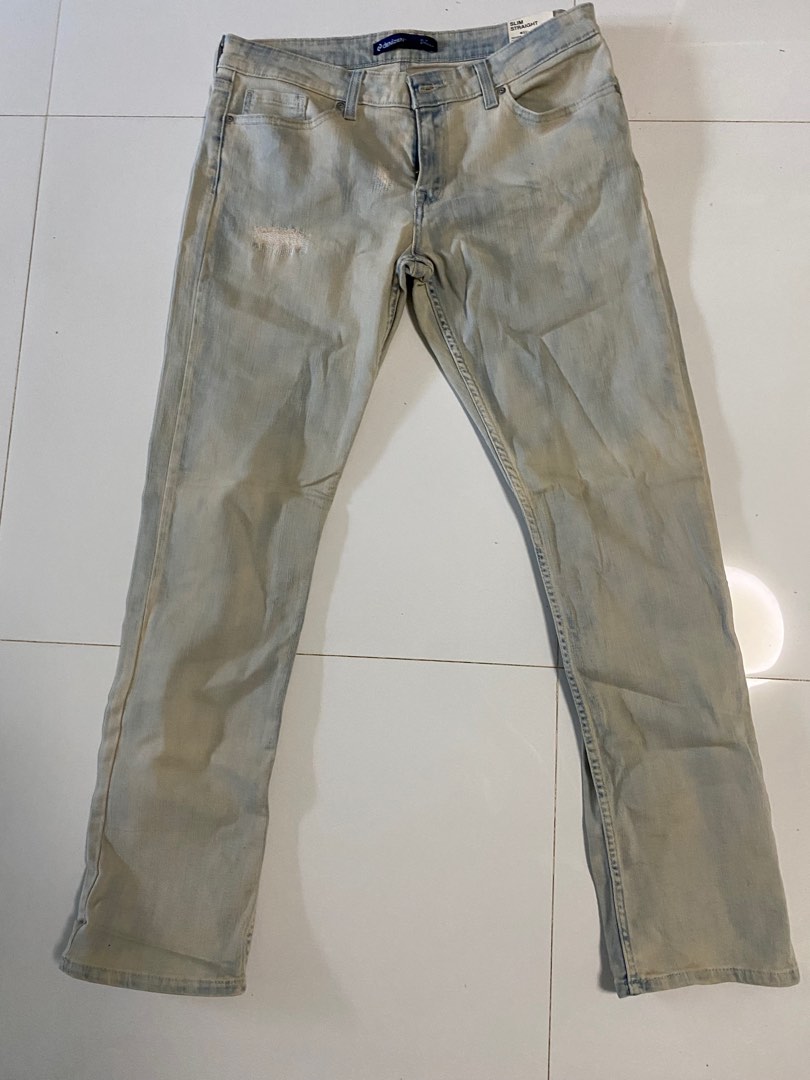 BNWT Denizen Jean slim straight White wash Men s Fashion Bottoms Jeans on Carousell