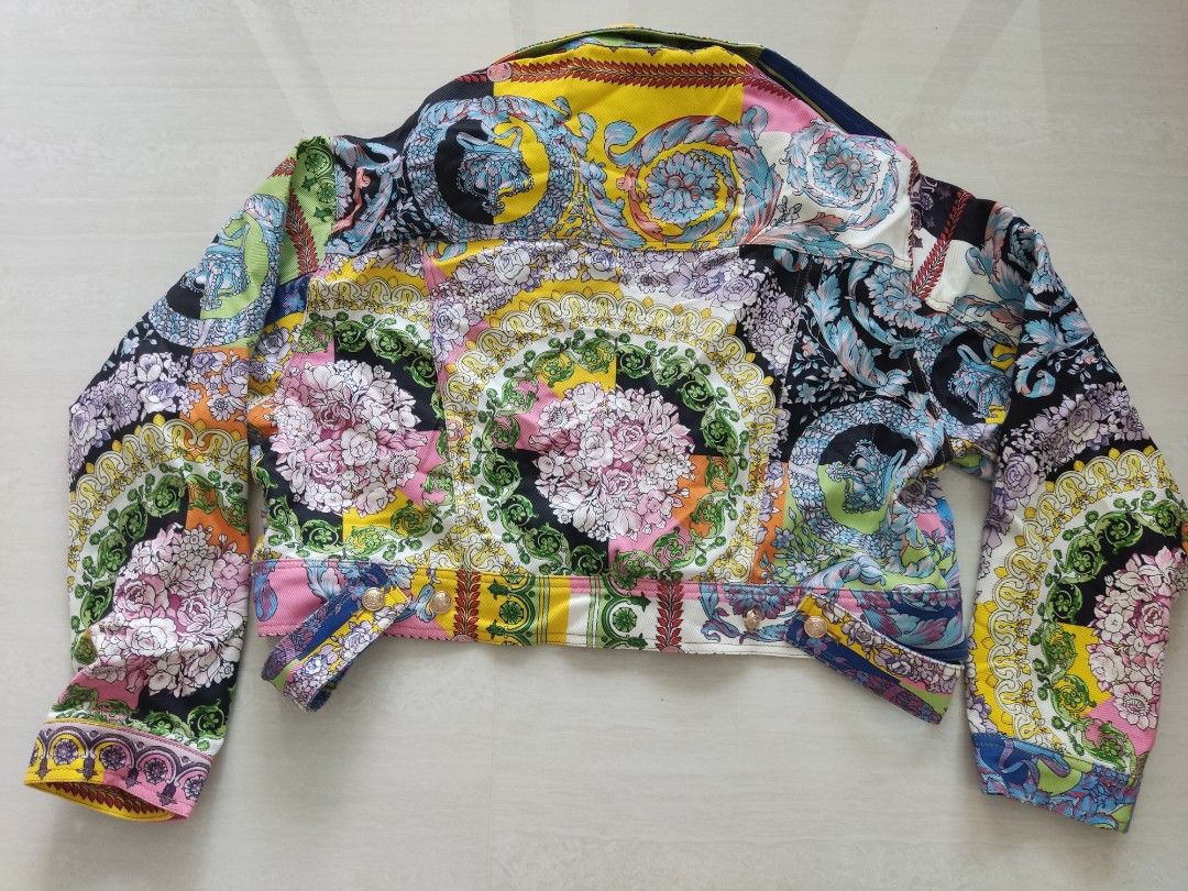 Versace print jacket hot sale