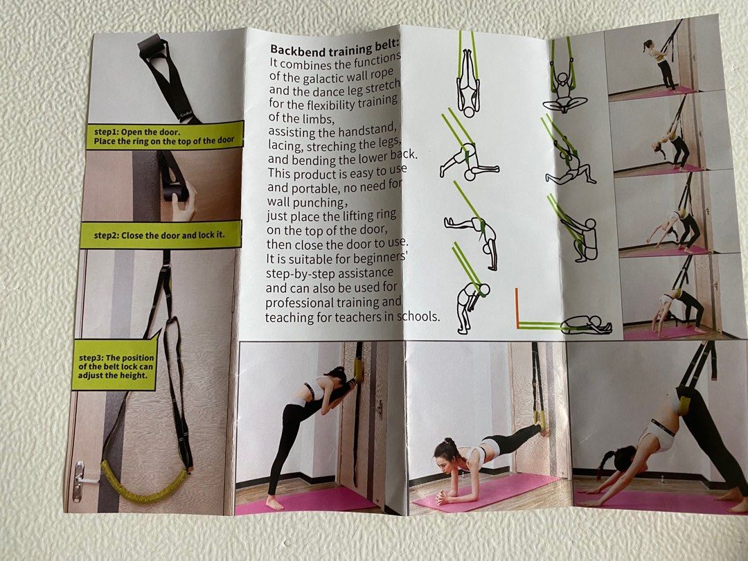Brand new yoga back bend training belt