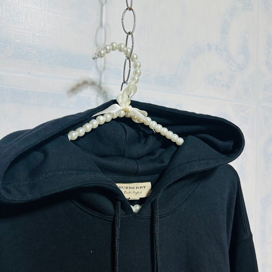 Burberry hoodie womens silver hotsell