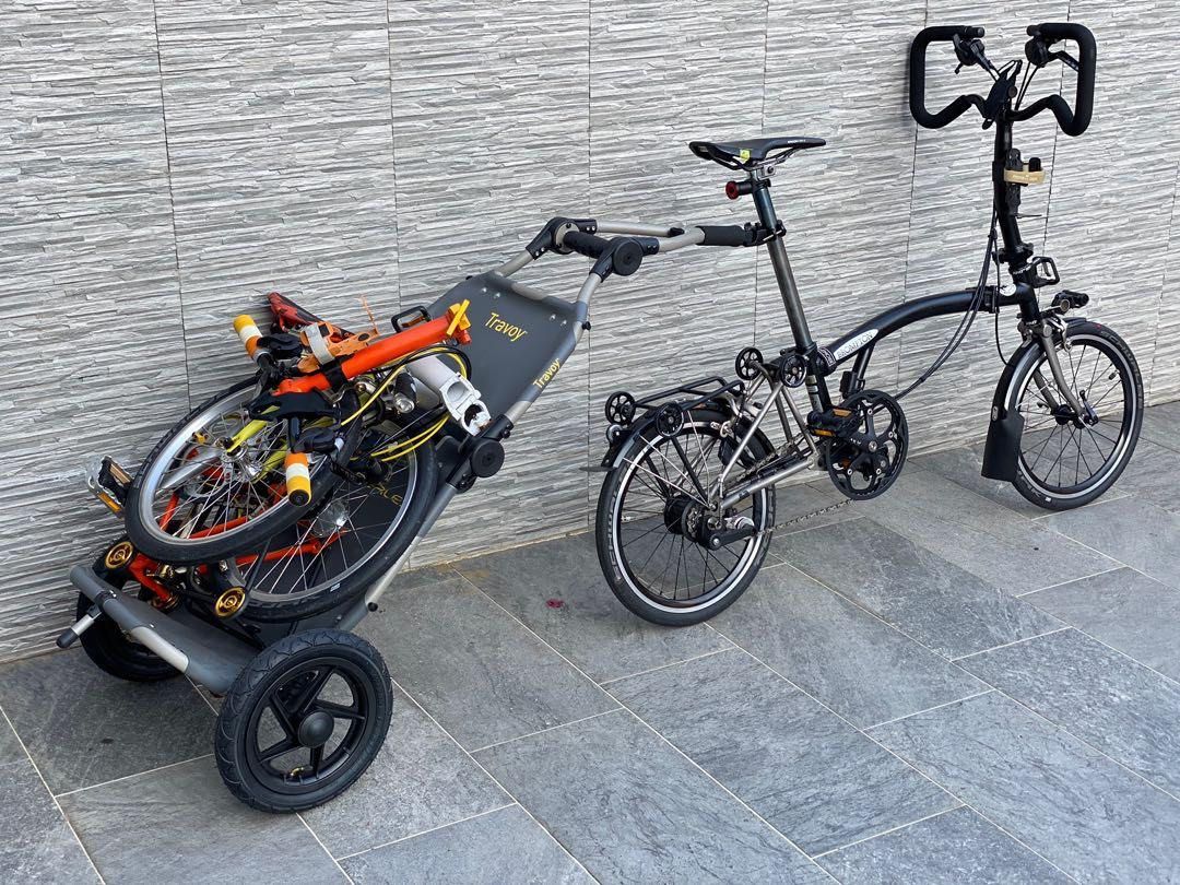 Trailer stuur for brompton