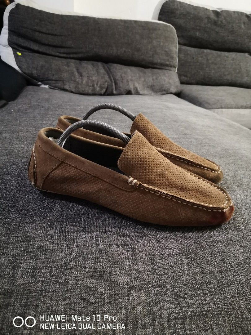 Calvin klein loafers brown on sale