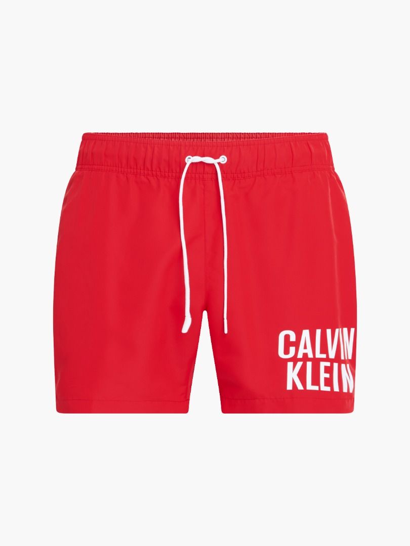 Red calvin klein swim shorts top