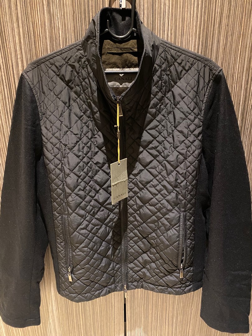Canali outlet quilted jacket