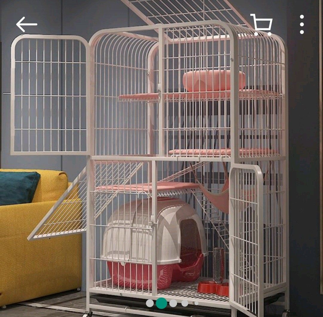 Cat Cage 4 tier Pet Supplies Homes Other Pet Accessories on Carousell
