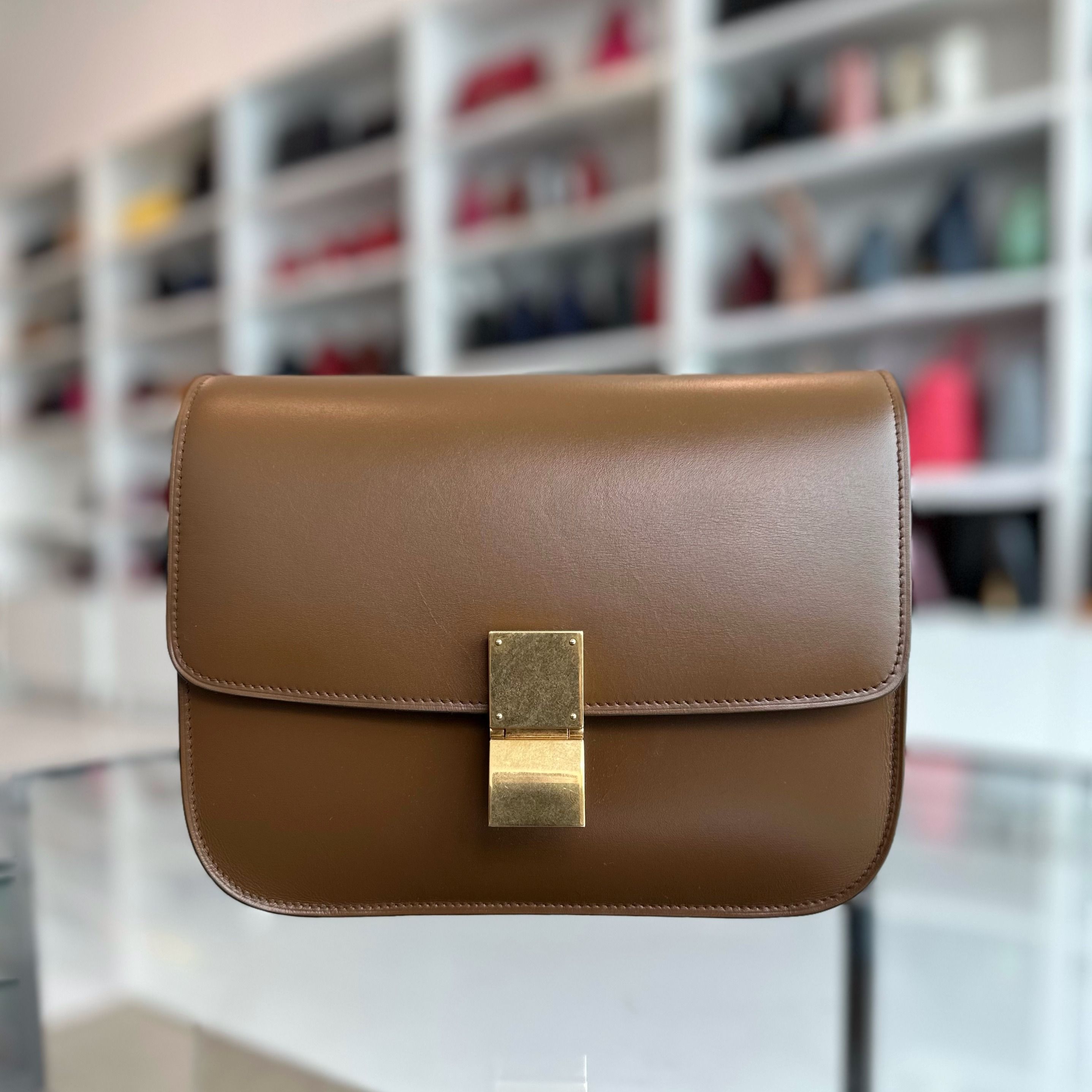 Celine box bag camel online