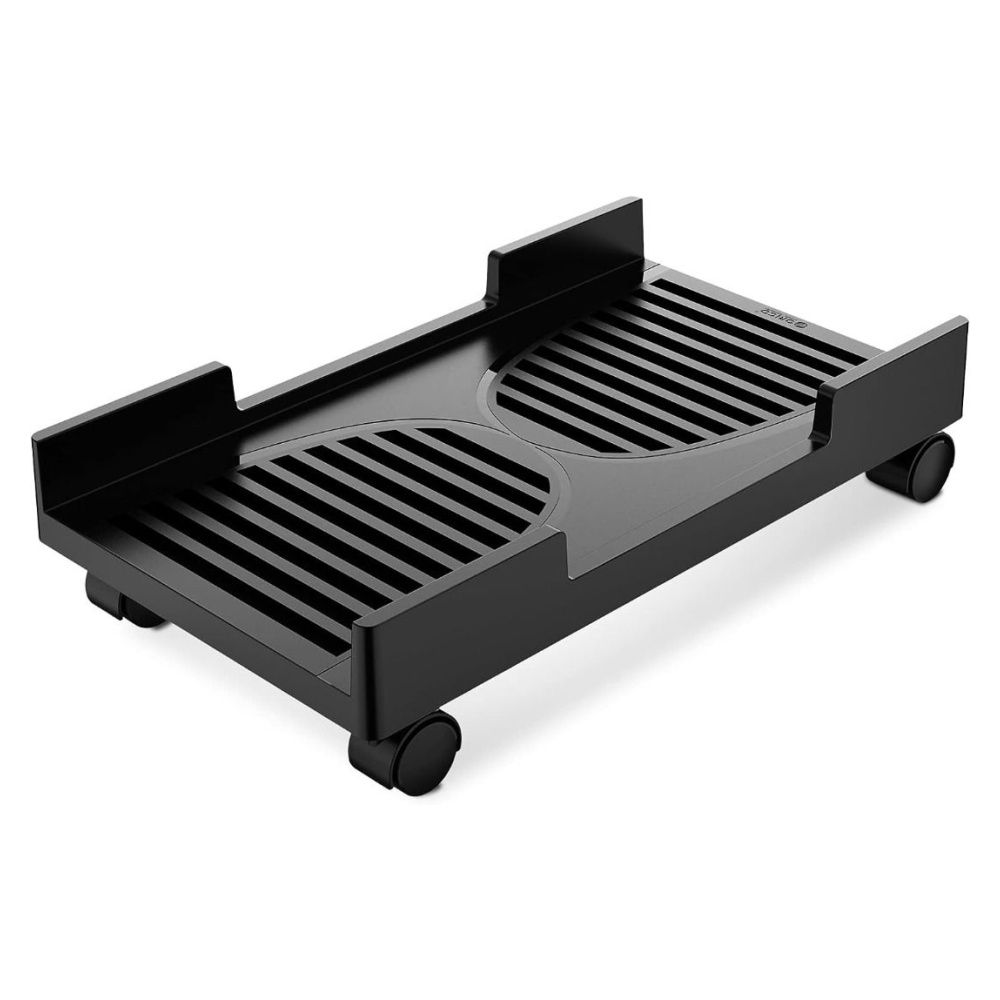 Computer Tower Stand, Mobile CPU Holder with 4 Caster Wheels Fits for ...