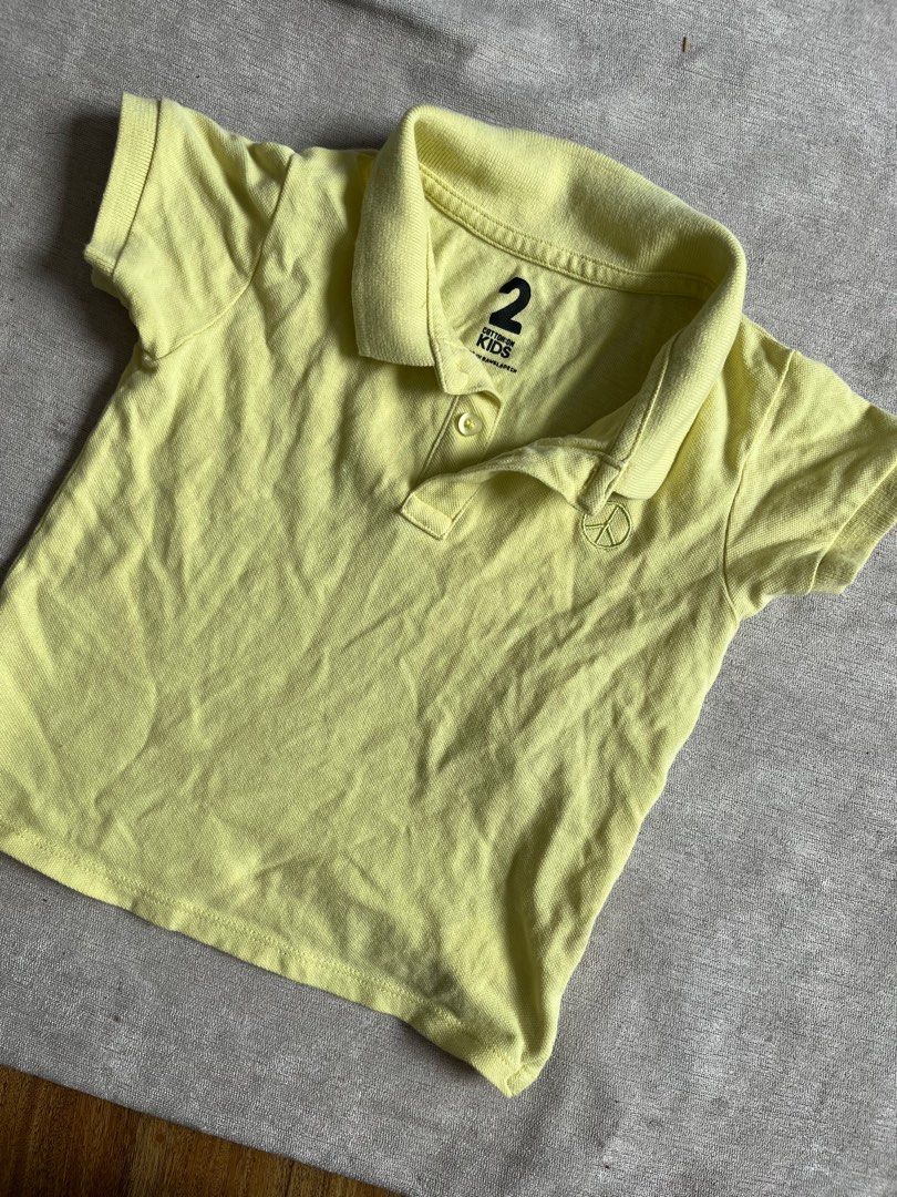 Cotton On Kid Pale Yellow Polo Shirt Babies Kids Babies Kids