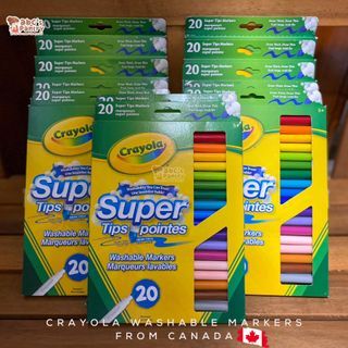 CRAYOLA CANADA | Super Tips Washable Markers | 20 count