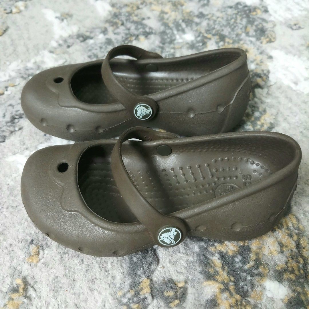 Crocs Mary Jane Flat Toddler Clogs Sandals Babies Kids Babies