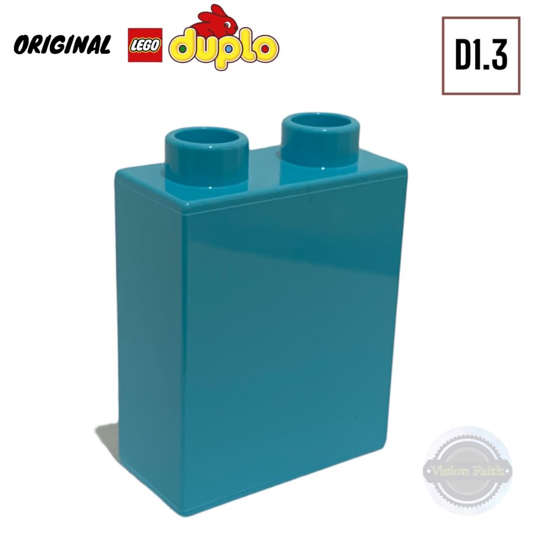 D1.3. LEGO DUPLO BRICK PARTS 76371 PLAIN 1 x 2 x 2 WITH BOTTOM TUBE