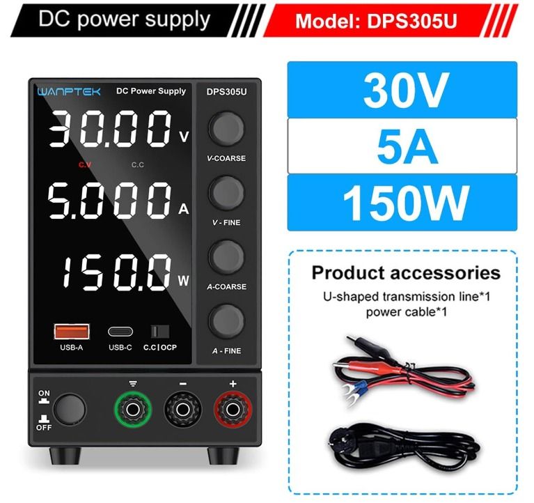 DC Power Supply Variable, Adjustable Switching Regulated Power Supply
