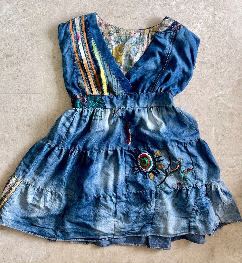 Desigual hotsell patchwork dress