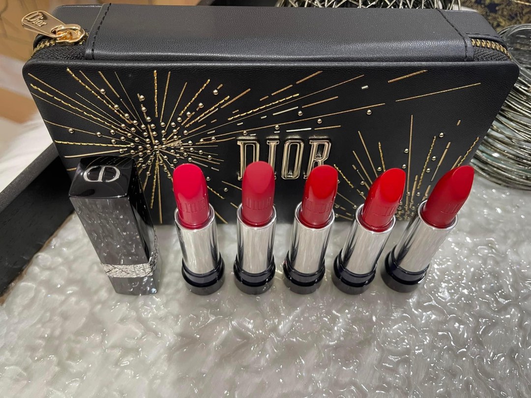 Dior lipstick set auth, Beauty & Personal Care, Face, Makeup on Carousell
