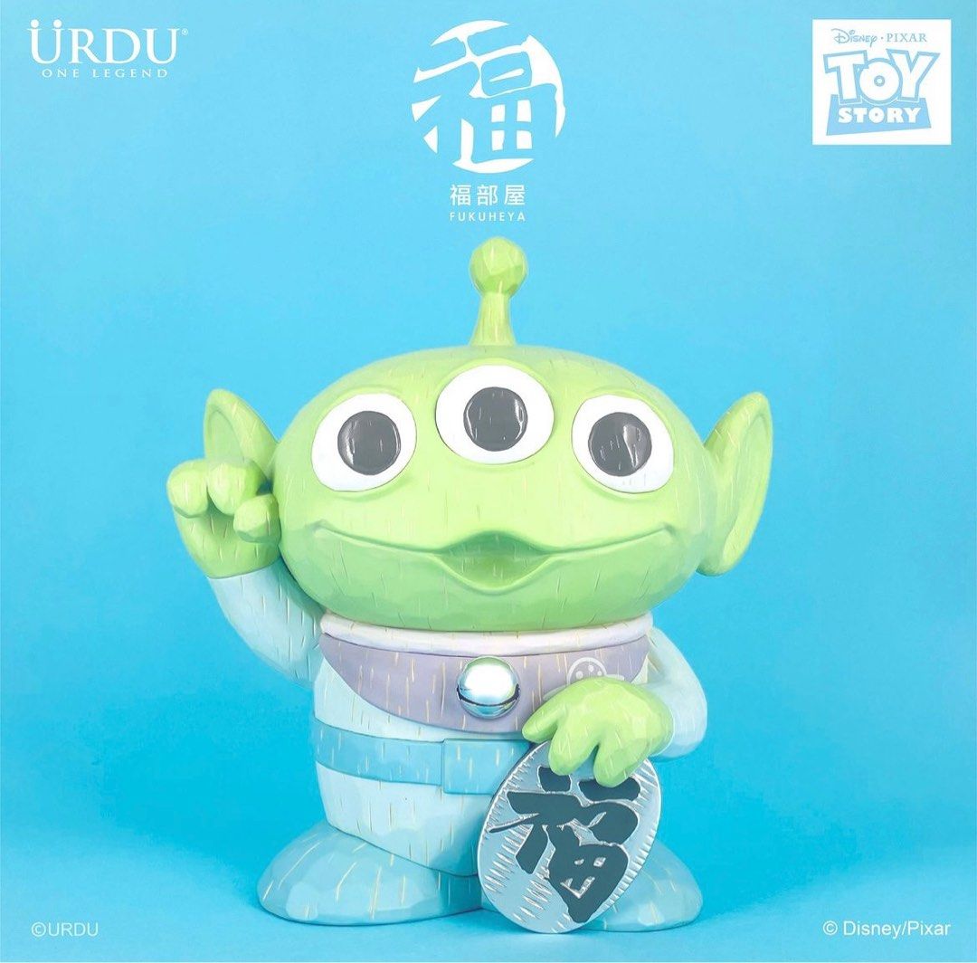 DISNEY PIXAR FUKUHEYA MANEKI NEKO - ALIEN (Pale Ver.) [limited 200], 名牌 ...