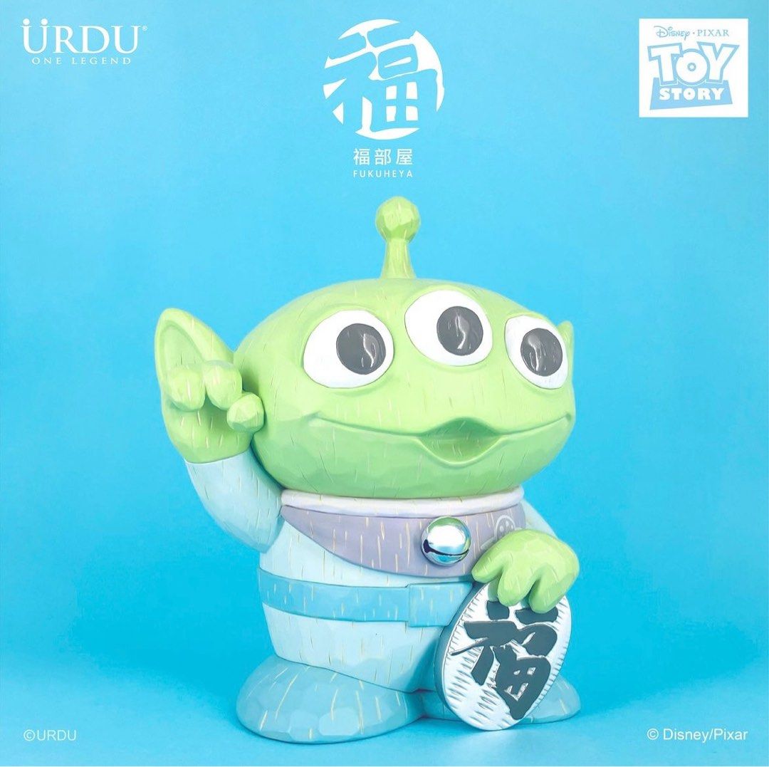 DISNEY PIXAR FUKUHEYA MANEKI NEKO - ALIEN (Pale Ver.) [limited 200], 名牌 ...