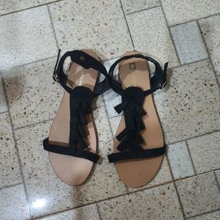 Dune black sandals