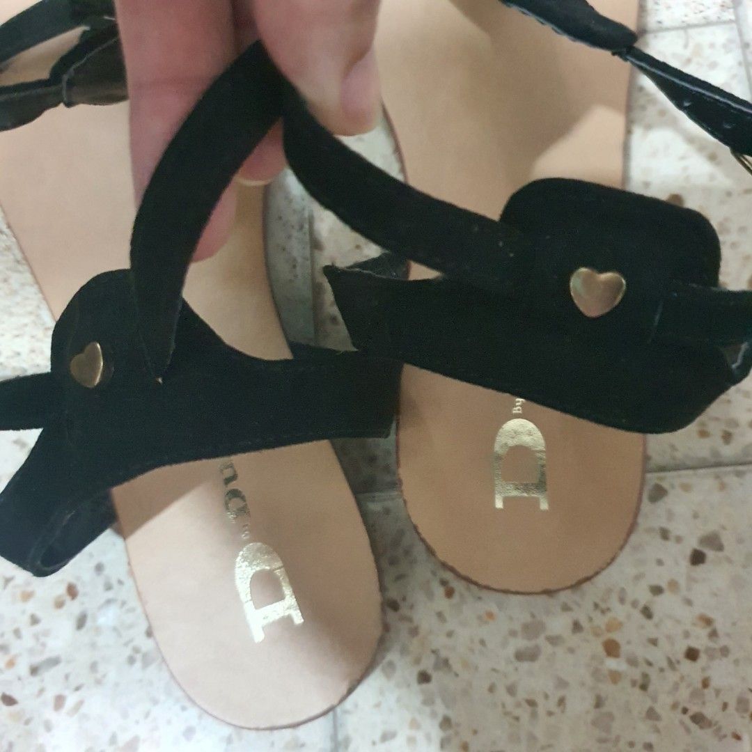 Dune black sandals