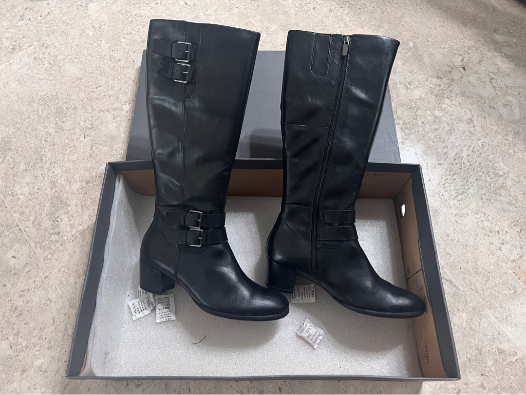Ecco wide deals calf boots