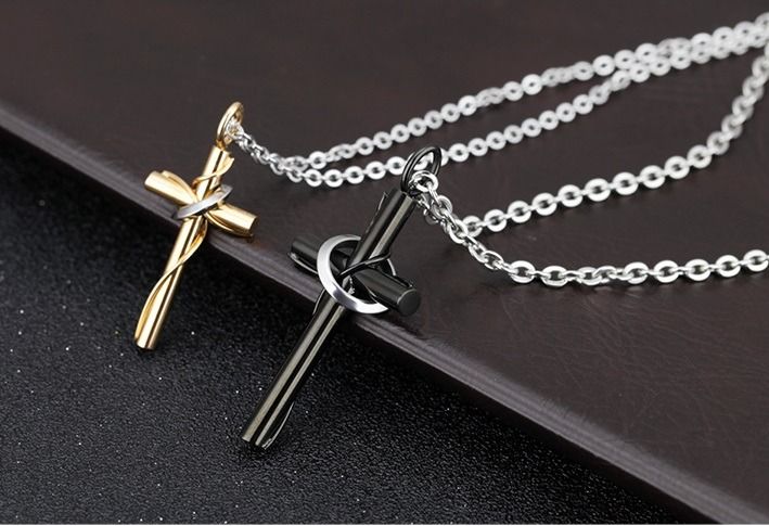 Matching sales cross necklaces