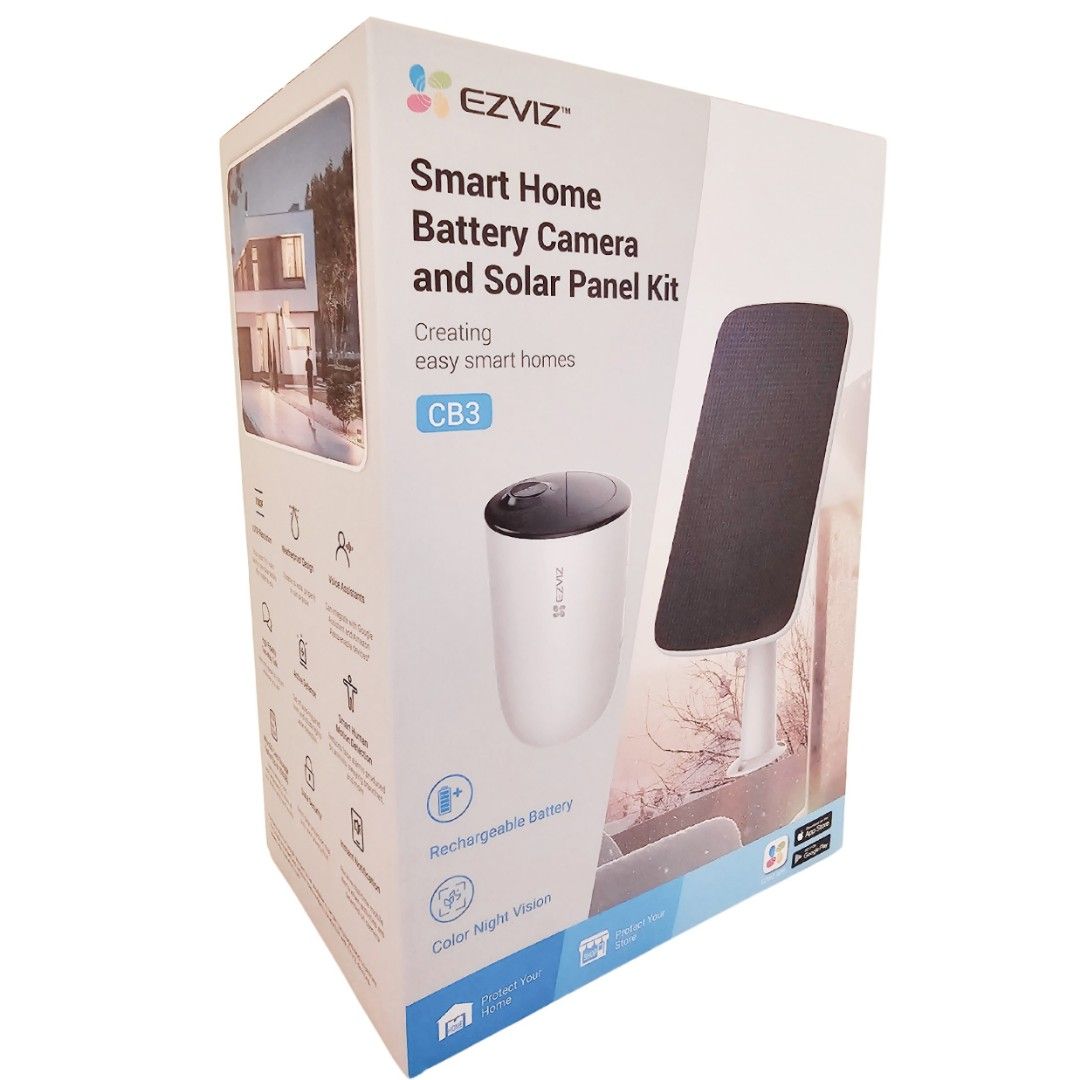 Ezviz CB3 KIT 2MP (W/ SOLAR PANEL) (Category: Security Systems & CCTV Cameras) located in Makati City. Submitted by techubstoreandaccessories (Listing ID 1272459069, Image 1). Description: Ezviz CB3 KIT 2MP (W/ SOLAR PANEL) Same Day Delivery Via Lalamove‼️ DETAILS: ✅BRAND NEW, SEALED, & ORIGINAL. ✅7 Days Replacement for Factory Defects and 1year Limited Warranty. (Terms and conditions apply). ✅With Sales Invoice (BIR REGISTERED) and Warranty Rece