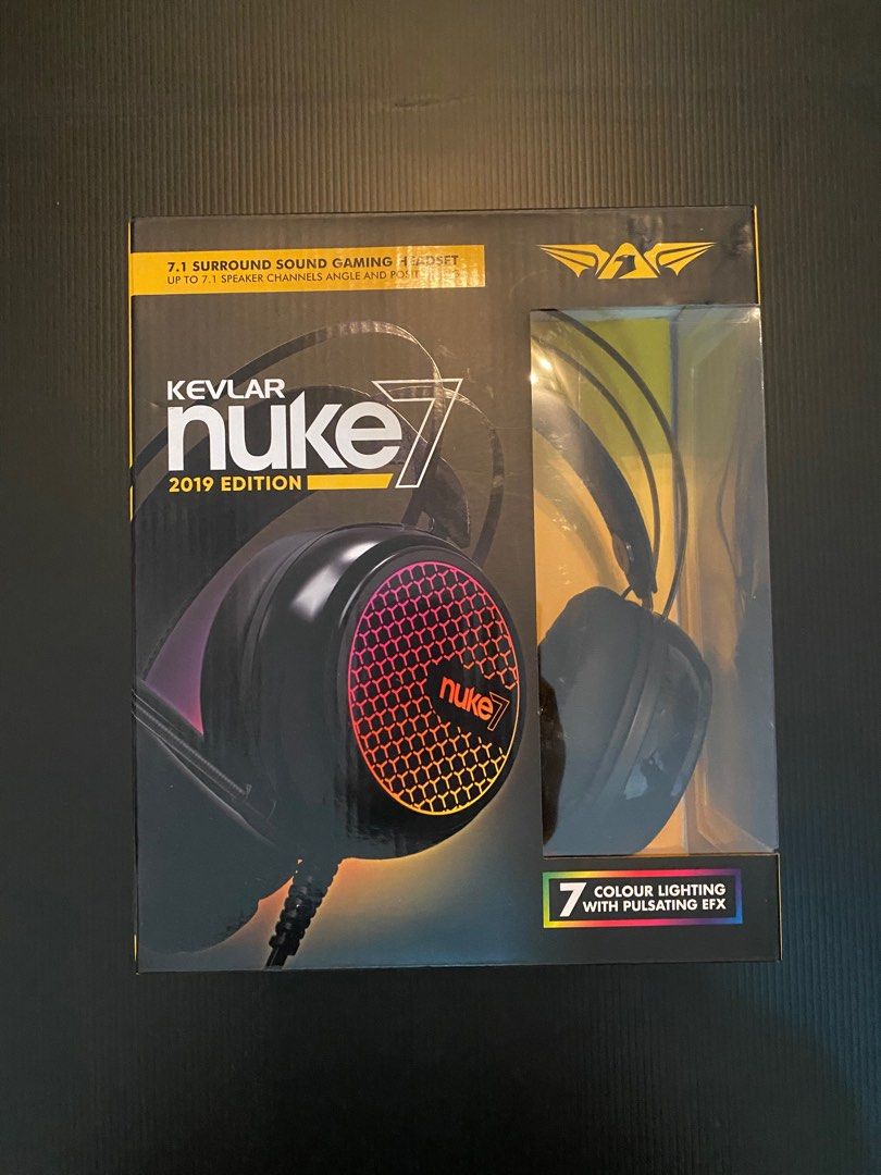 Armaggeddon 7.1 surround sound rgb gaming headset nuke hotsell 7