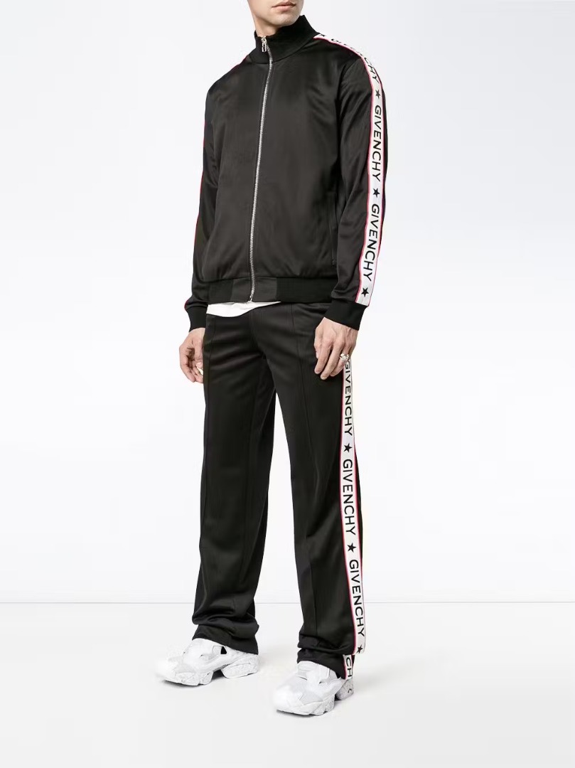 Givenchy Clare Waight Keller Logo Tape Track Jacket Men s