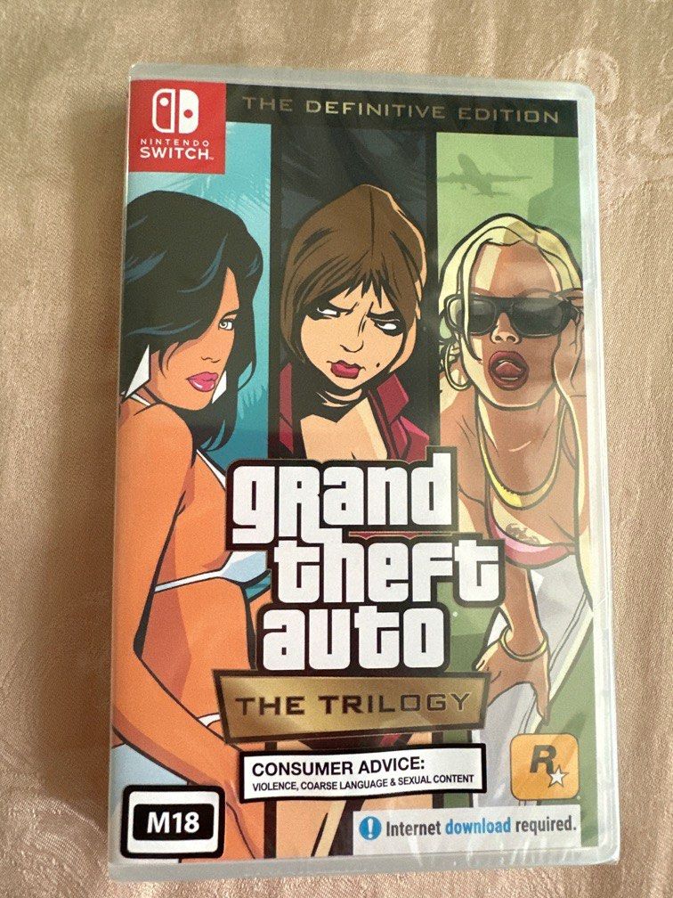 Grand Theft Auto The Trilogy Definitive Edition Nintendo Switch Chinese  Sealed