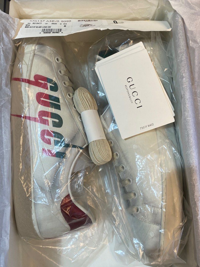 Gucci Ace Blade Men s Fashion Footwear Casual Shoes on Carousell