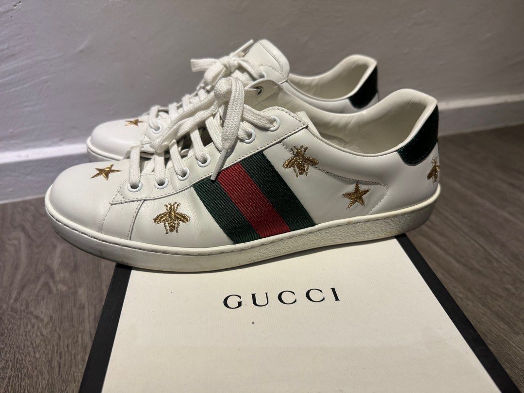 Gucci Ace Sneaker Star and Bees Luxury Sneakers Footwear on Carousell