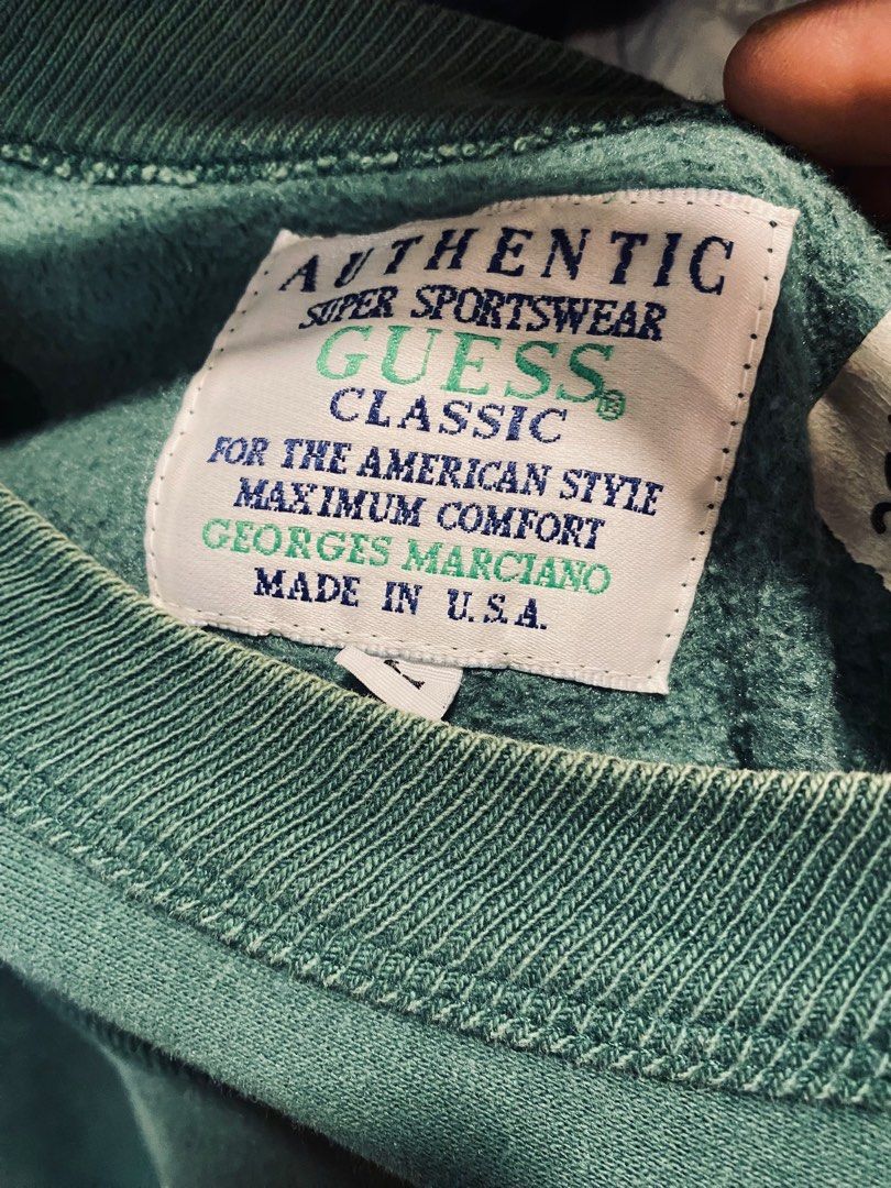 Guess jeans vintage sweatshirt hot sale