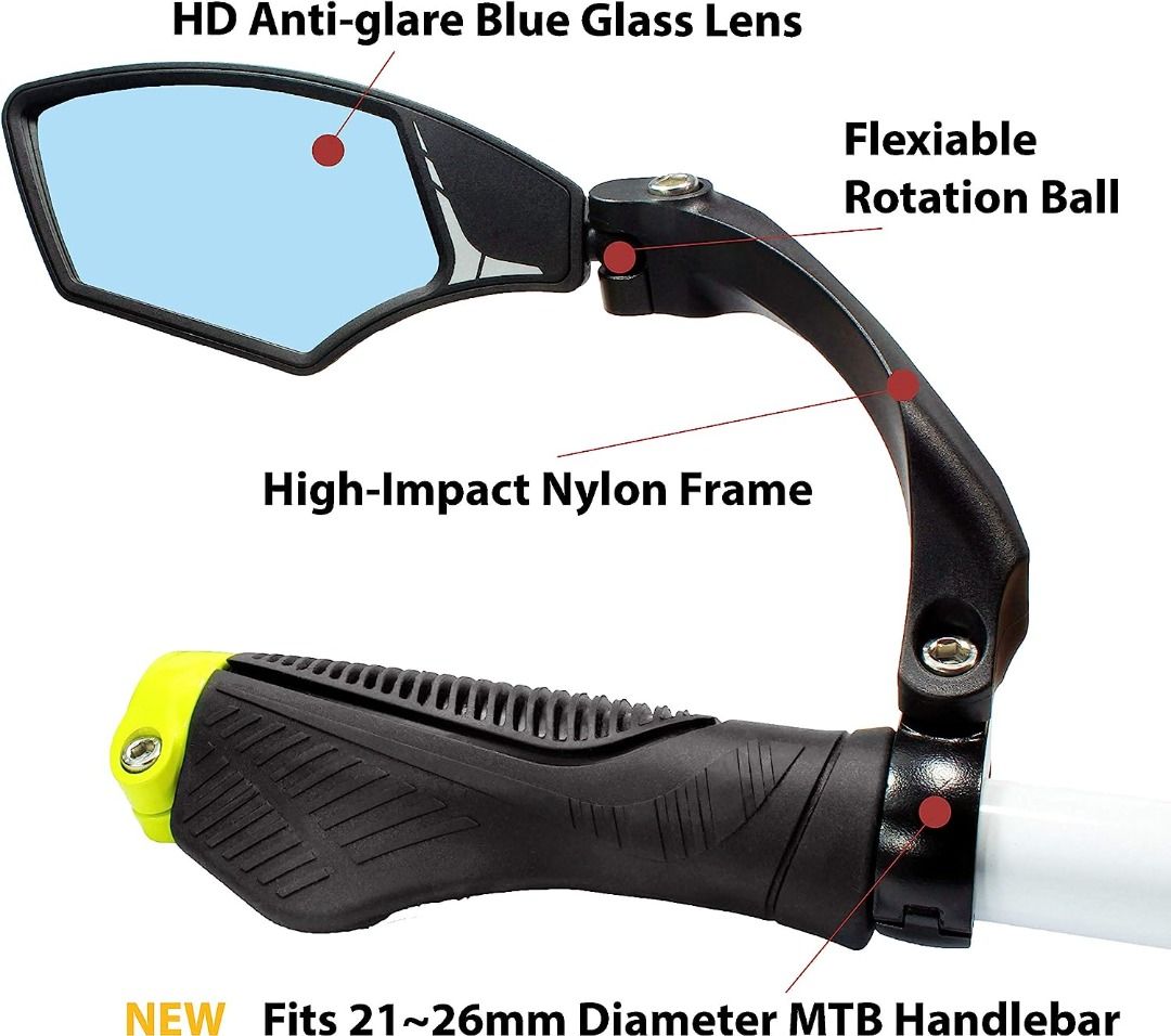 Hafny new handlebar bike mirror clearance