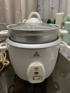Hanabishi rice cooker with steamer