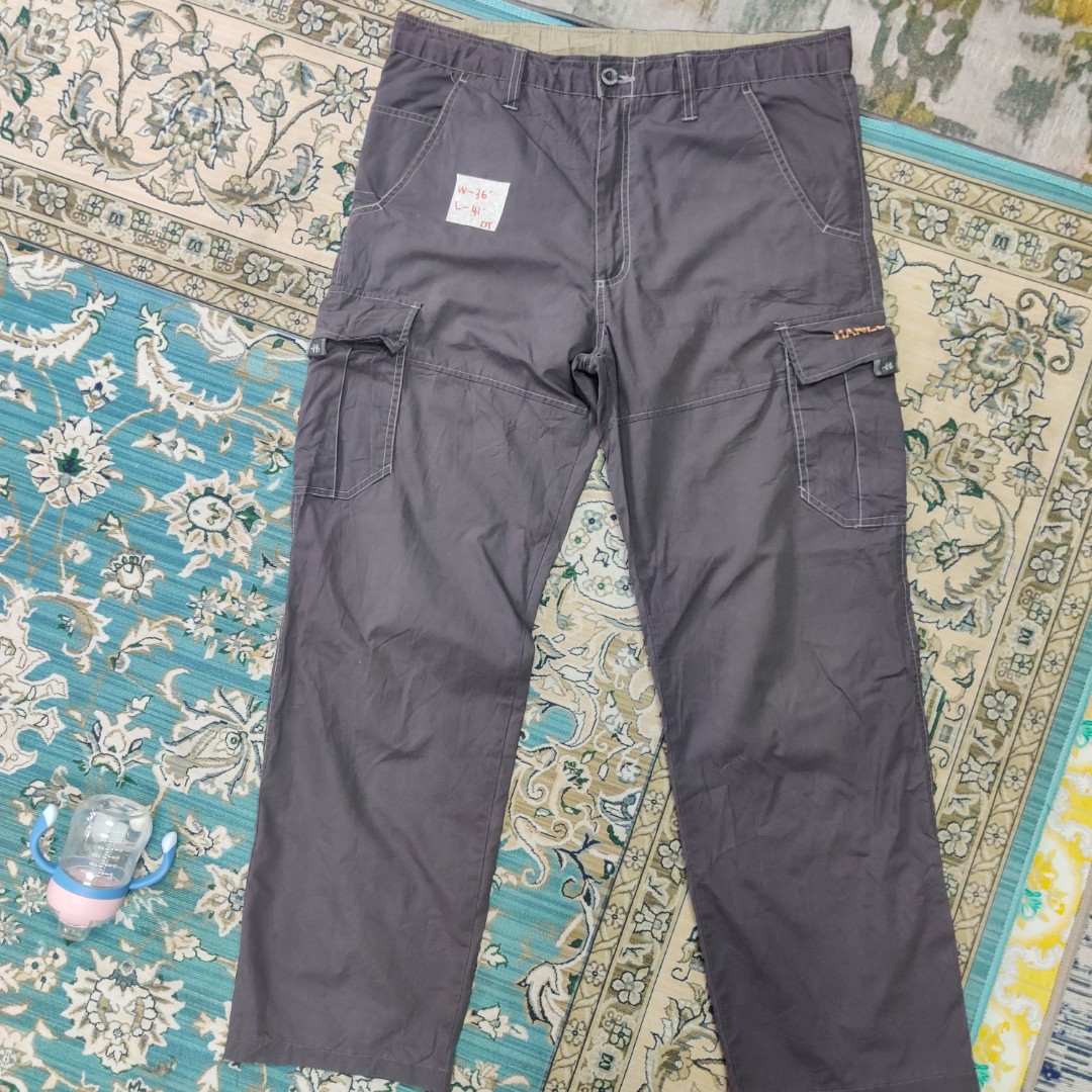 Hanes cargo pant, Men's Fashion, Bottoms, Trousers on Carousell