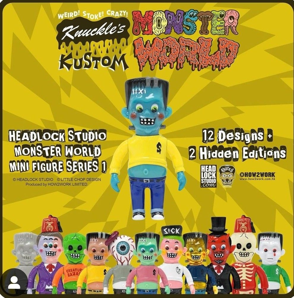 Headlock Studio Monster World Mini Figure Series 1, 興趣及遊戲 