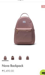 Herschel Nova Small Backpack Authentic (actual photos included) Old Rose Aesthetic School Bag