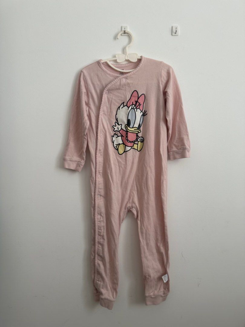 H M Disney Daisy baby Pyjama suit sleeping wear pink baby girl