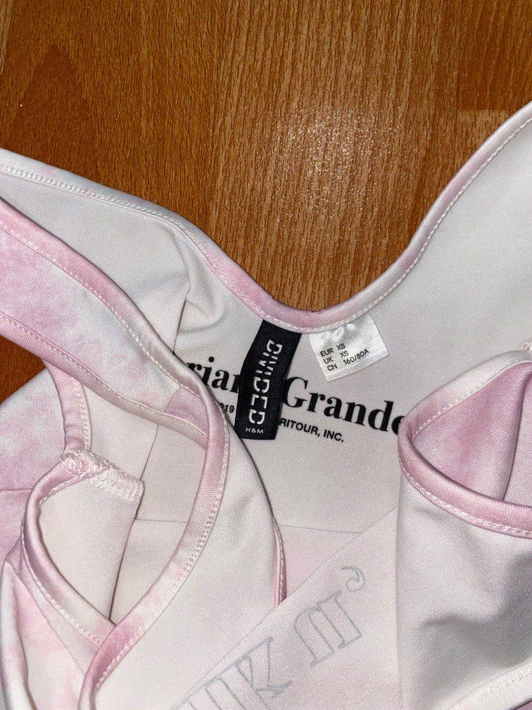 h m x ariana grande bodysuit Fesyen Wanita Pakaian Wanita