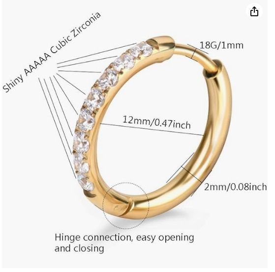 Gold hoops cheap for sensitive ears