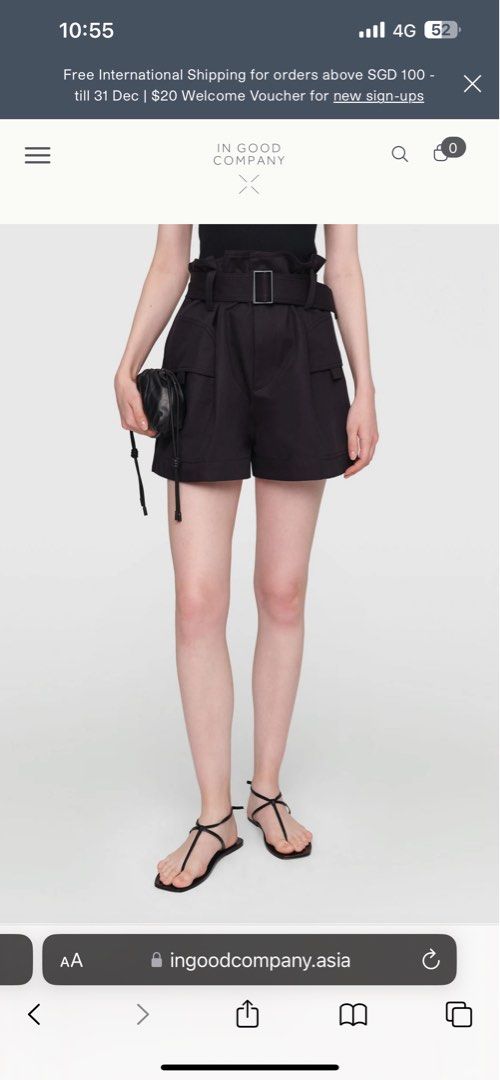 Gabardine shorts store