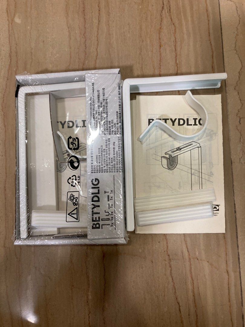 IKEA Curtain Rod Hooks and Rod End Caps, Furniture & Home Living, Home Improvement