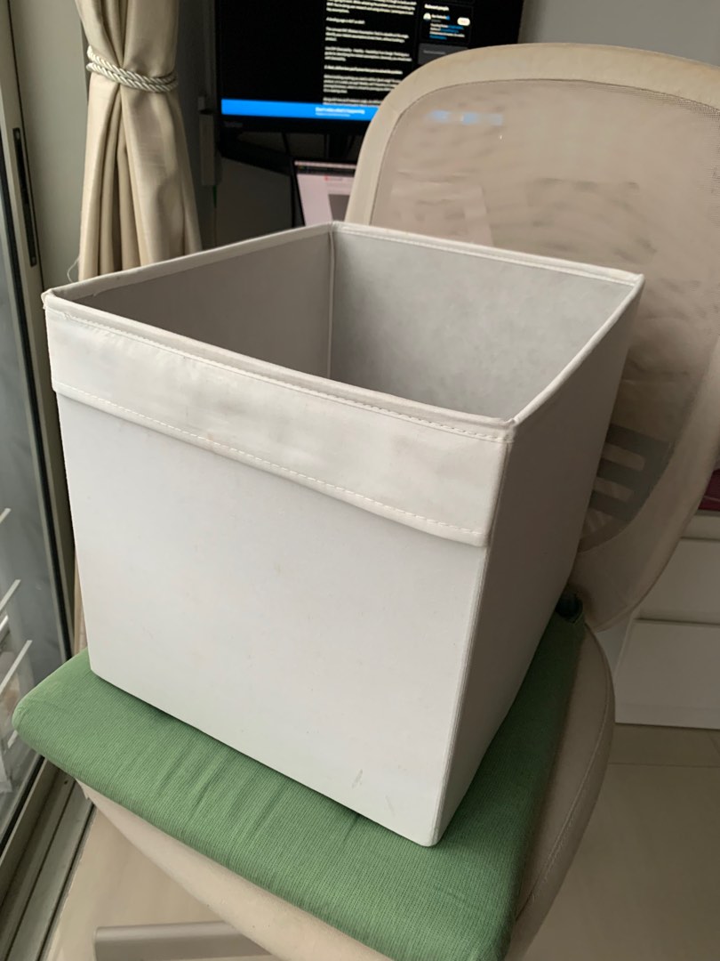 2 IKEA DRONA Storage Boxes white, Furniture & Home Living, Home