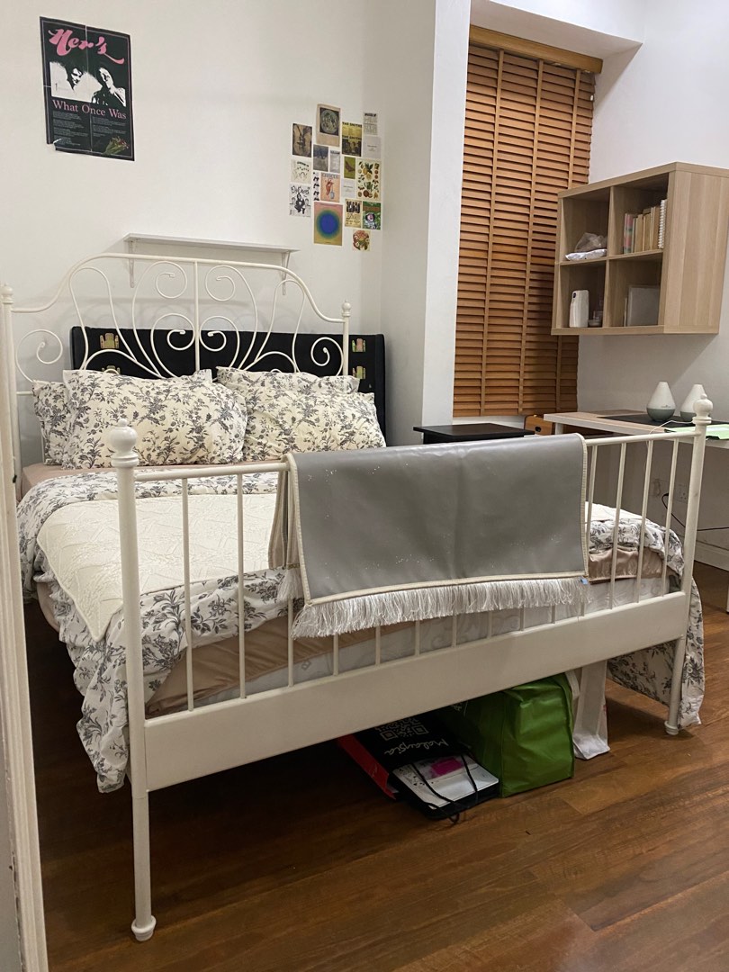 IKEA LEIRVIK BED FRAME ONLY, Furniture & Home Living, Furniture, Bed