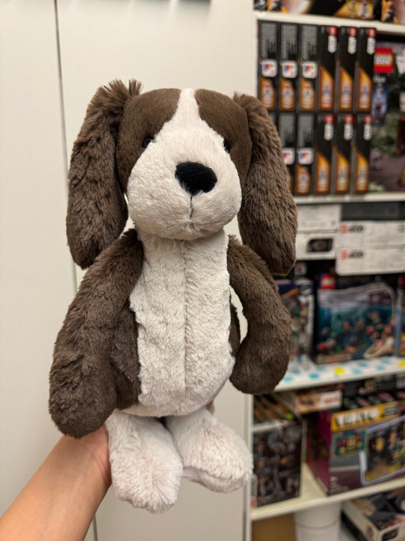 BNWT Jellycat Bashful Fudge Puppy 31cm, Hobbies & Toys, Toys