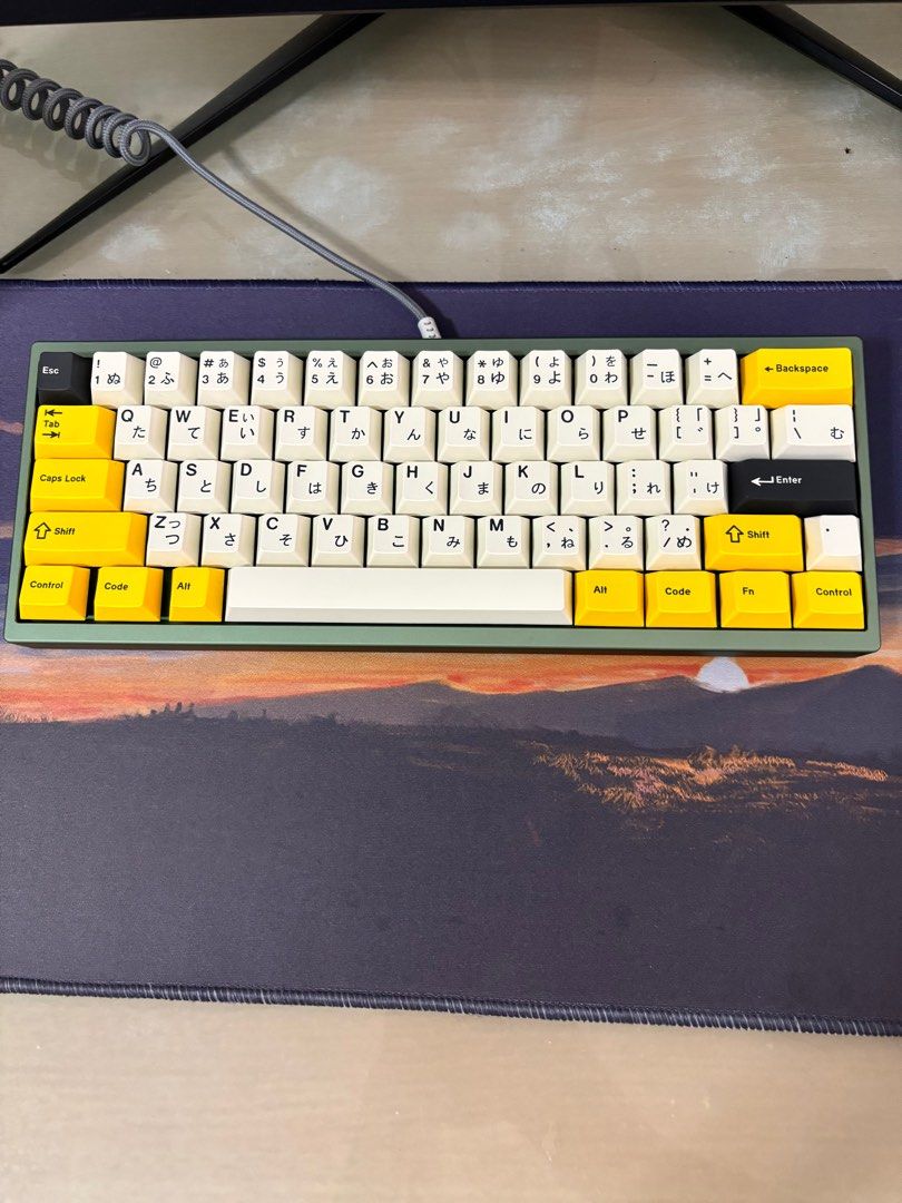 Kalam korn reseda green 自作キーボード