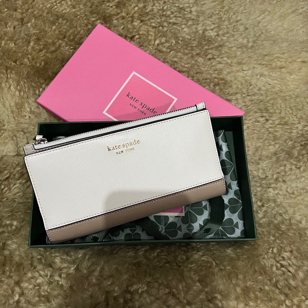 Kate Spade Spencer Continental Wristlet Barang Mewah Tas