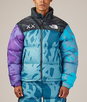 Kaws x the North Face retro 1996 Nuptse Jacket, 男裝, 外套及戶外